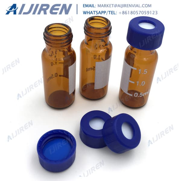 amber HPLC sample vials with patch Alibaba